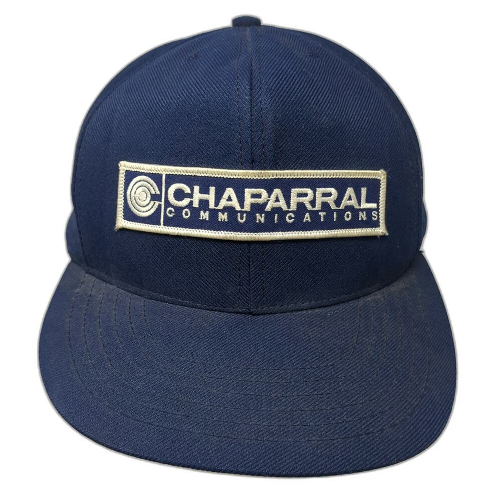 DeLong Snapback Hat Blue L Chaparral Communications Patch USA Made Structured